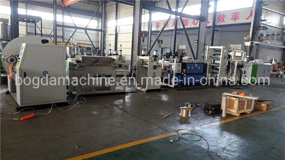 Bogda 300mm-600mm Width Three Rolls Calender Furniture Edge Banding Plastic PVC Rigid Sheet Production Line Extrusion Molding Making Machine Price