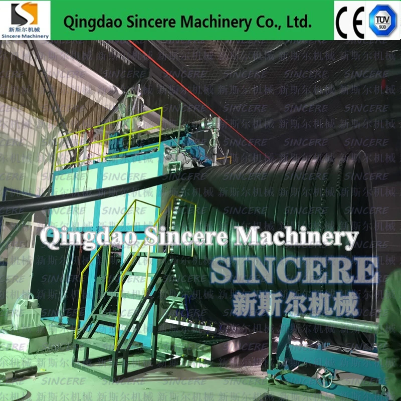 Plastic HDPE/PP/PPR/PVC/Pert Structural Hollow Double Wall Spiral Winding Sewer Corrugated Pipe Extrusion Manufacturing Production Machine Line